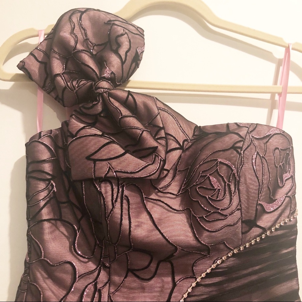 New purple and black dress